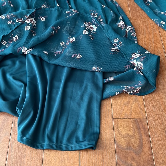 🌿Green Floral🌿MUDD dress - Picture 6 of 14